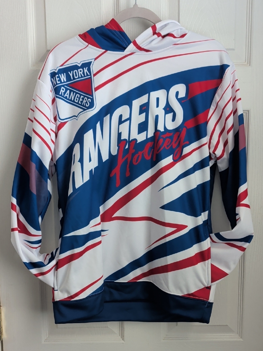 NHL Team Pullover Hoodie in Blue, White & Red